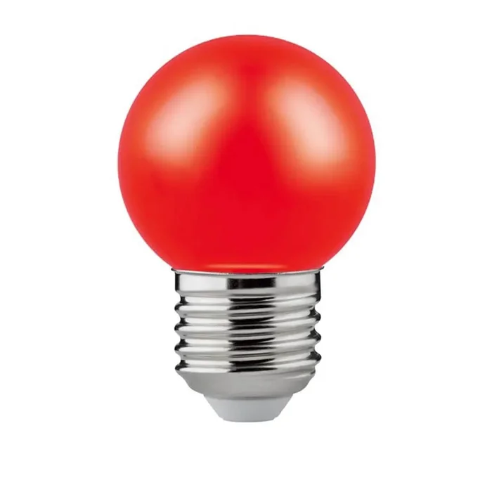 LED 45mm Miniglobe 1W 240V ES Cap Red
