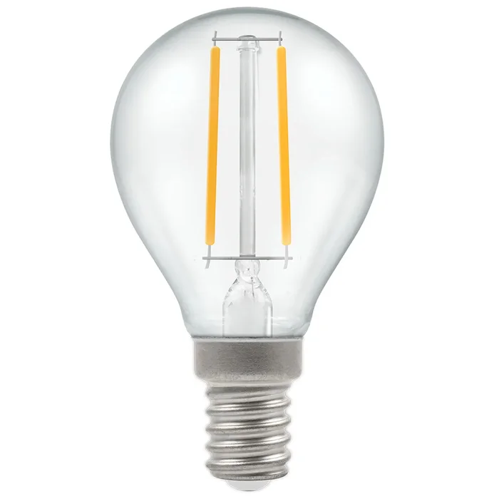 LED 45mm Round 2.2W (25W eq.) E14 Clear 2700K Crompton