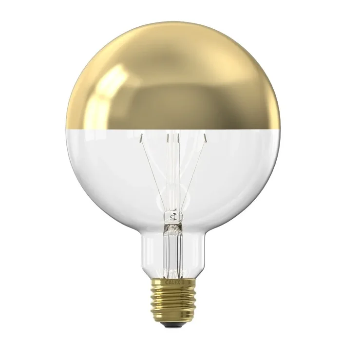 LED Crown Gold 125mm Globe 4W 200lm ES 1800K RA90 Dimmable Calex