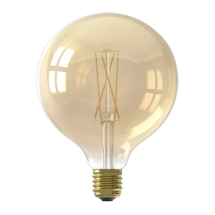 LED Dimming Filament Globe 125mm 240V 4.5W ES Gold Ultra Warm White