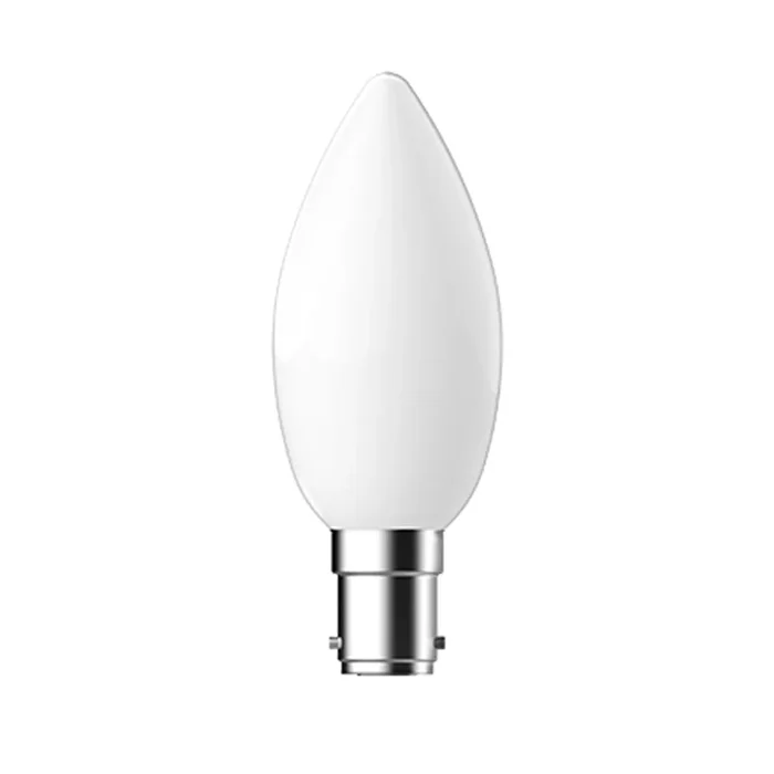 LED Filament Candle 2.5W (25W) SBC 6500K 220-240V Opal Tungsram