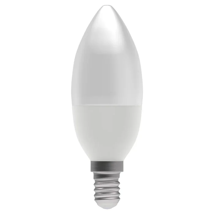 LED Genesis Candle 4.7W (40W eq.) E14 6000K Opal Bell