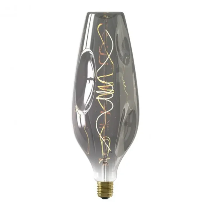 LED Giant Barcelona Filament Lamp 240V 4W ES Titanium Calex Dimmable