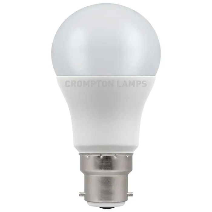 LED GLS 8.5W BC Opal Very Warm White Crompton