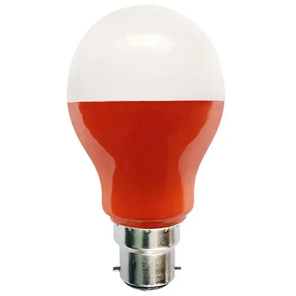 LED GLS Coloured Outdoor 5 Watt Bayonet Cap Amber B22d BELL
