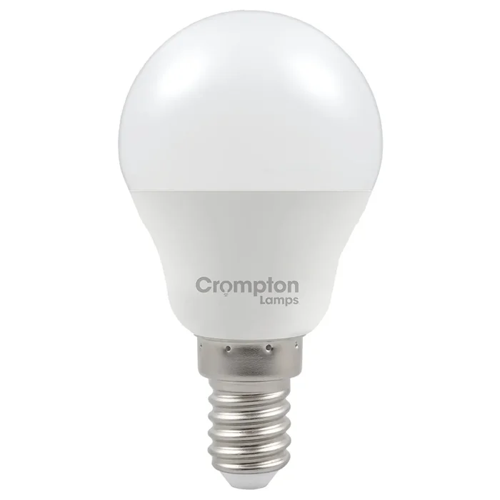 LED Thermal Plastic Golf Ball 2.2W (25W eq.) E14 Opal 2700K Crompton