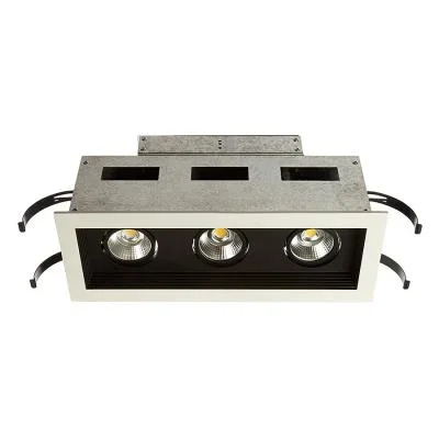 LED Three Light Remodel Housing with Trim and Light Engine481171