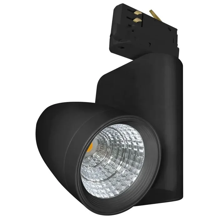 LED Track Light 12W Cool White 3-Circuit Black Crompton