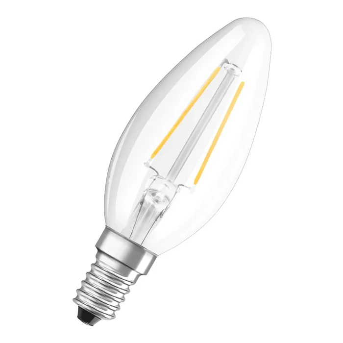 LED Value Candle Lamp 2.5W (25W eq.) E14 2700K Clear Ledvance