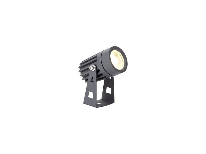Lightologist Fidel Spike/Wall Light, 1 x 3W LED, 3000K, 210lm, 30 Degree, IP65, Grey/Black, c/w 2m Cable, 3yrs Warranty LO181753