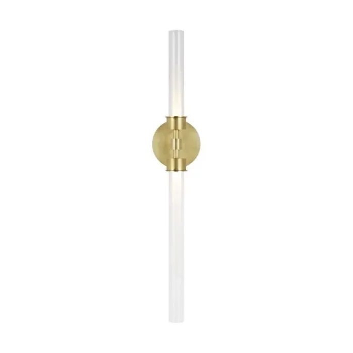 Linger Wall/Bath Wall Collection 2-Light LED 3000K Natural Brass by Sean Lavin700BCLNG2NB-LED930