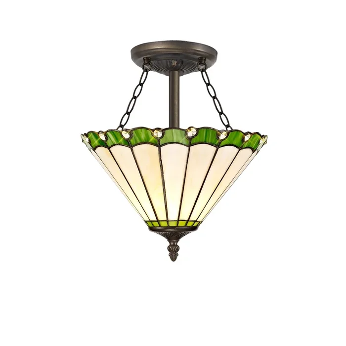 Loren 3 Light Semi Ceiling EM6420-KHSA