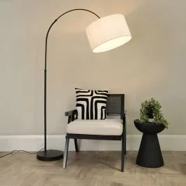 Louis Arch Base Only Floor Lamp in Black