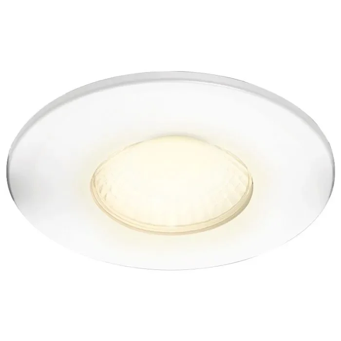 Luceco FType 4W/6W Dimmable Warm White CTT LED Fire Rated Downlight – White