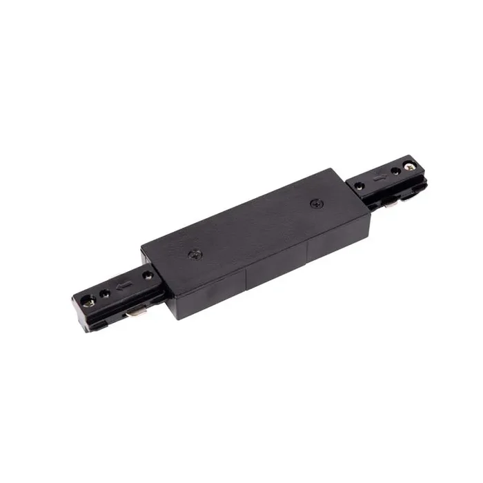 Lucide 1 Circuit Track Double Connector – Black