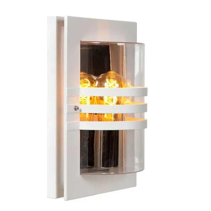 Lucide Privas Large Outdoor Flush Wall Light – White