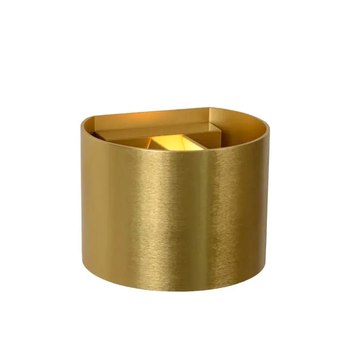 Lucide Xio LED Up & Down Wall Light – Matt Gold
