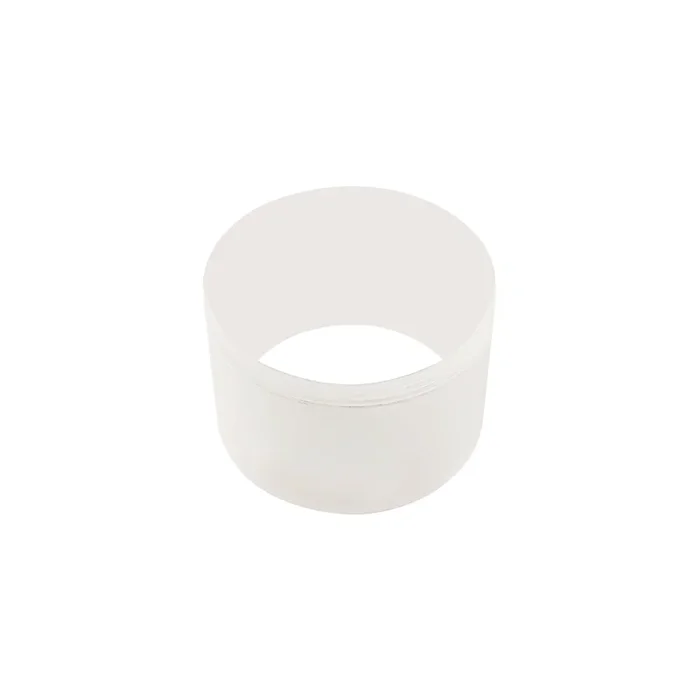 Maclaine 2cm Face Ring Accessory, Frosted Acrylic EM6408-HSA