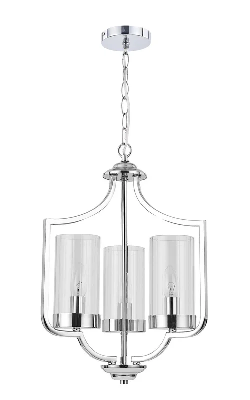 Magnalux Ashley 3 Light Pendant Polished Chrome Part Number – ASH03CH