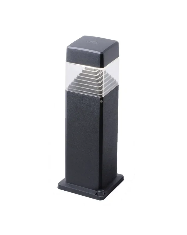 Magnalux Ester 500mm Black Clear LED 10W GX53 Bollard Post Light Part Number – ESTER500/LED10BL
