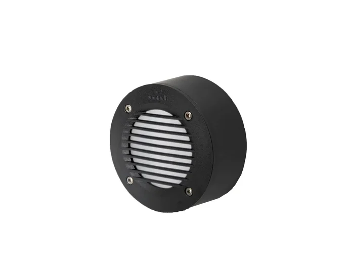 Magnalux ExtraLeti 100 Round Black Grill Opal LED GX53 3W Wall Light Part Number – EXTRALETI100RDGRBL