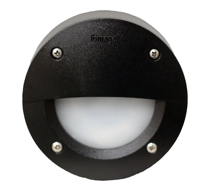 Magnalux ExtraLeti100 Round Black Eyelid Opal LED GX53 3W Wall Light Part Number – EXTRALETI100RDELBL