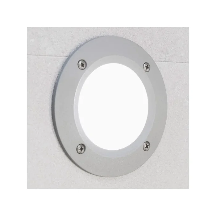 Magnalux Leti 100 Round Grey Opal LED GX53 3W Recessed Wall Light Part Number – LETI100RDGY