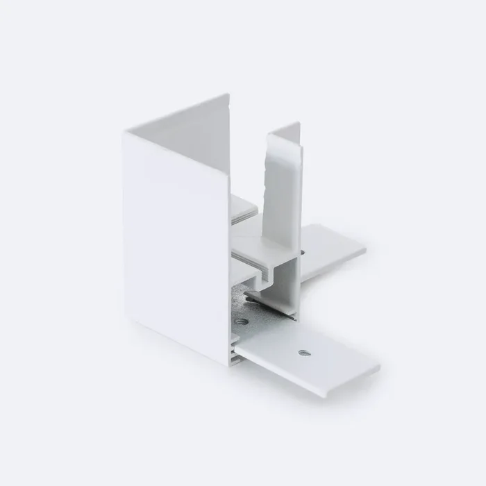 Magnetic Track 25mm Suspension L Horizontal Connector – White