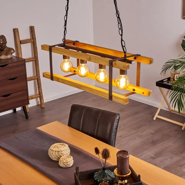 Maladera Pendant Light rust-coloured, 4-light sources