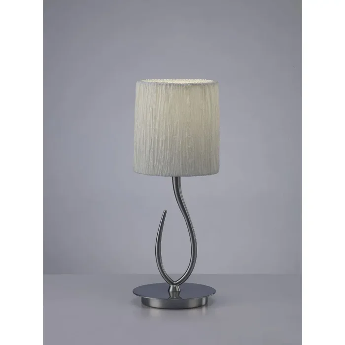 Mantra Lua table lamp matt nickel, 1-light source
