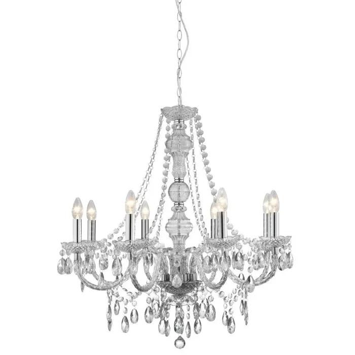 Marie Therese – 8 Light Ceiling, Clear Acrylic
