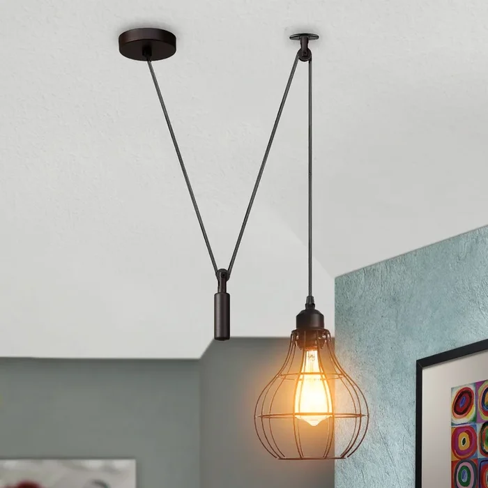 Metal Ceiling Light Hanging Spider Pendant Lamp Retro Industrial~3679
