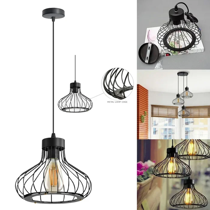 Metal Single bulb guard cage pendant lights~ 5123