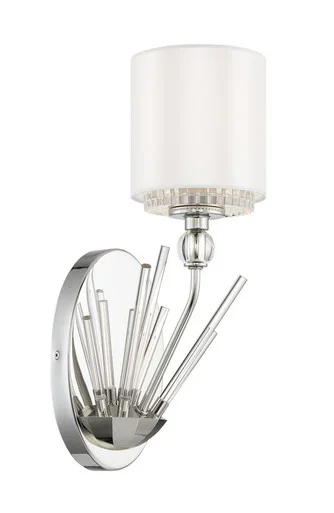 Metropolitan Sutton One Light Wall Sconce in Polished Nickel – N7381-613