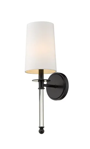 Mila One Light Wall Sconce (808-1S-MB)