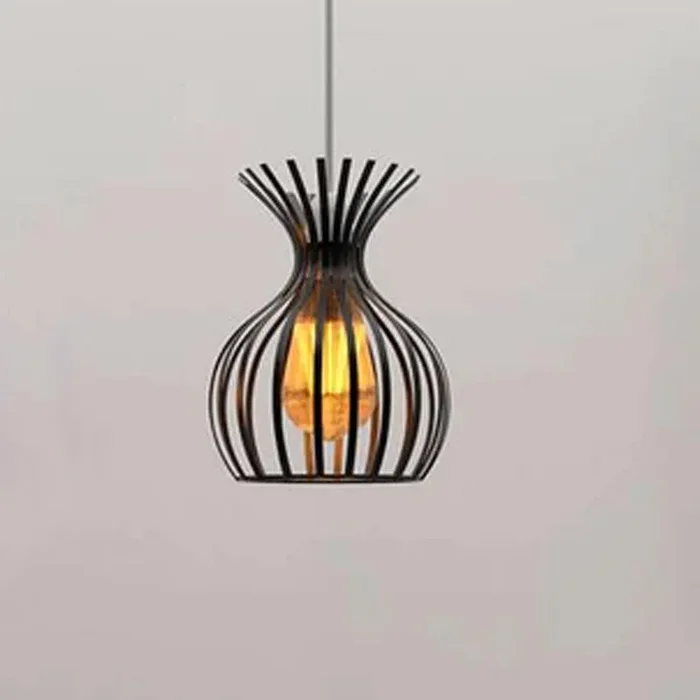 Modern Indoor Black Metal Wire Cage Lamp Shade~4762
