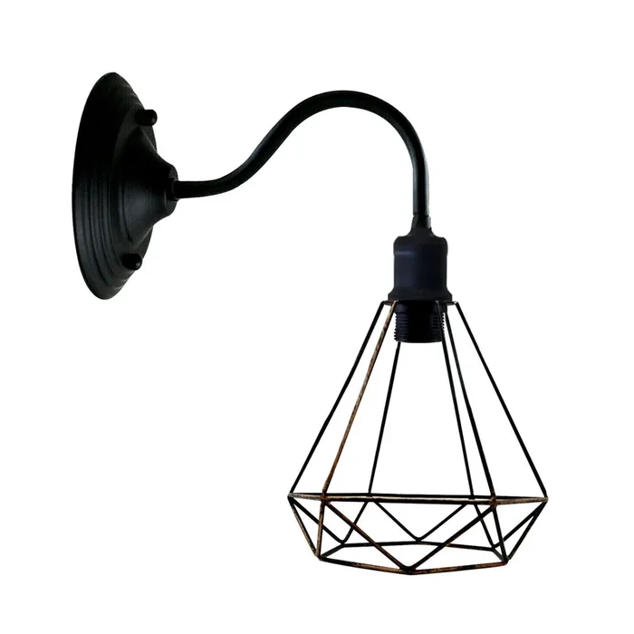 Modern Industrial Vintage Indoor Black colour Wall Light Lamp Fitting Fixture E27 Holder UK~3676