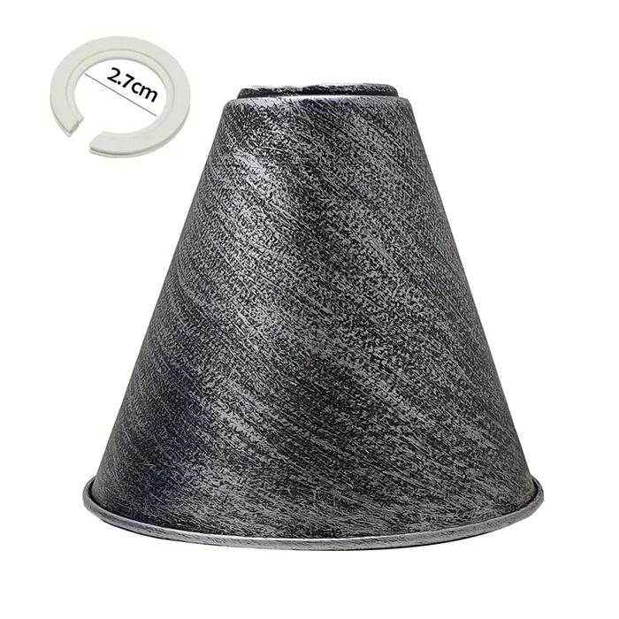 Modern Light Shade Rustic Brushed Colour Easy Fit Ceiling Pendant Cone Lampshade~4973