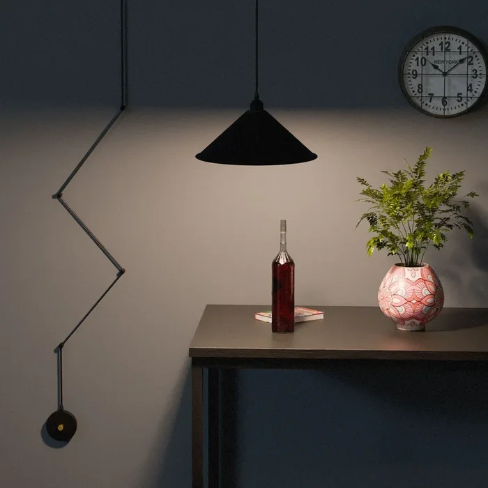 Modern Metal 4.5m Adjustable Wall Mounted E27 Pendant Lighting ~ 6237