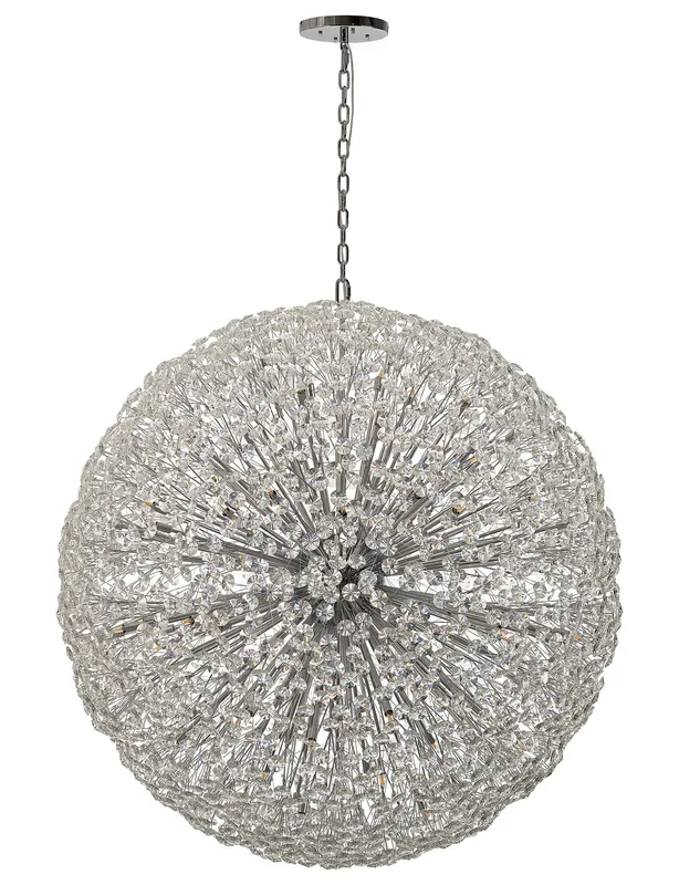 Monroe 1.5M Sphere Pendant Polished Chrome / Crystal EM9799-HSA