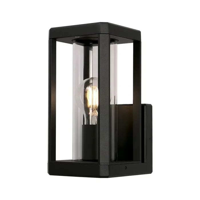 Nevada Wall Lamp, 1 x E27, IP65, Matt Black, 2yrs Warranty