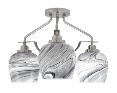 Odyssey Three Light Semi-Flush Mount (2607-BN-4819)