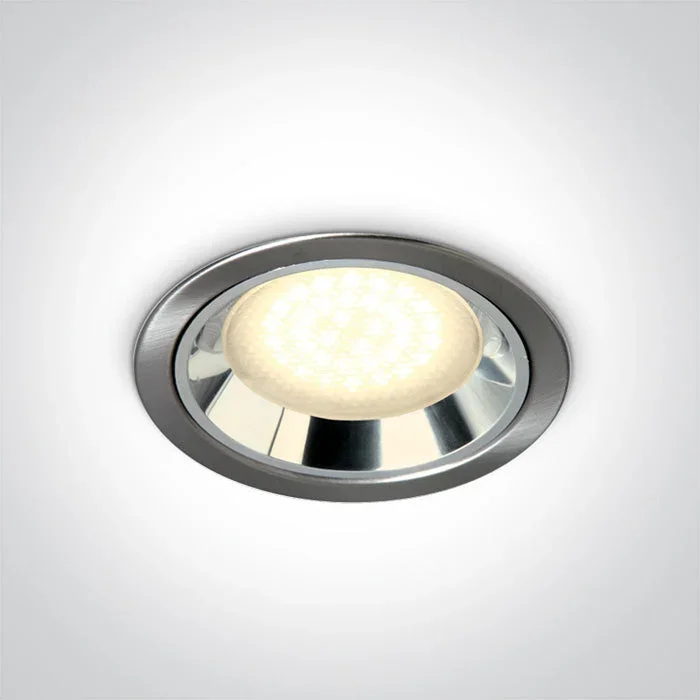 One Light 10007/MC BRUSHED CHROME GX53 RECESSED