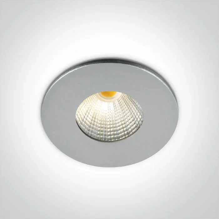 One Light 10103B/AL/W ALUMINIUM COB LED WW 1w/3w 350mA/700mA