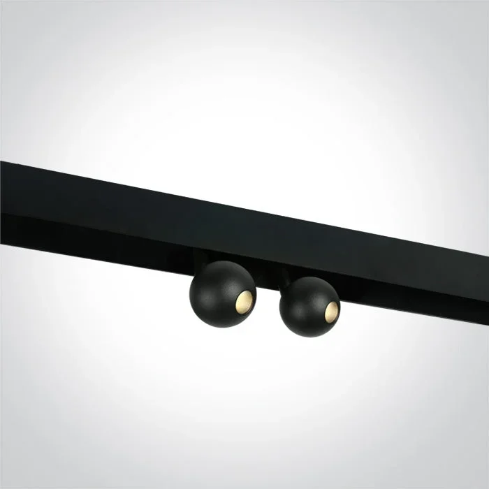One Light 42134A/B/W Twin 7W Sphere Track Spot for 48V Magnetic Track Light System