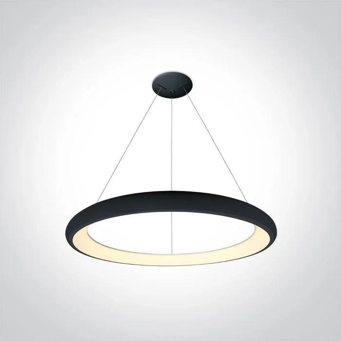One Light 62144NB/B/W BLACK PENDANT LED 50W WW IP20 230V