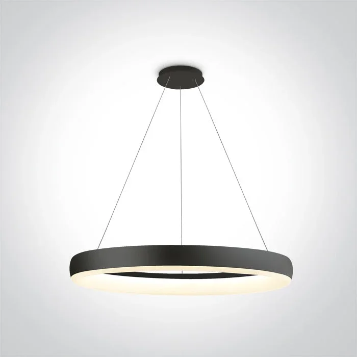 One Light 63114/B/W BLACK PENDANT LED 40W WW IP20 230V