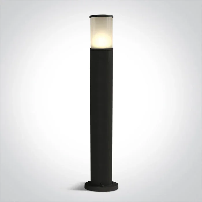 One Light 67102/B BLACK POLE 75cm E27 20w