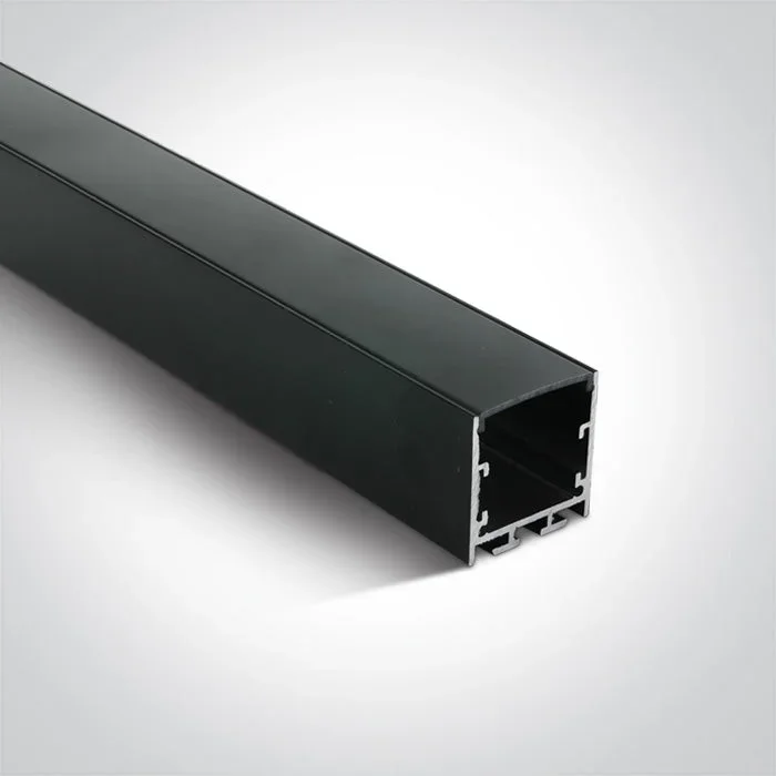 One Light 7912/B/B BLACK PROFILE 2m + BLACK PC diffuser