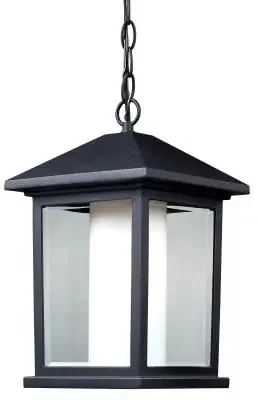 One Light Outdoor Chain Mount Ceiling Fixture